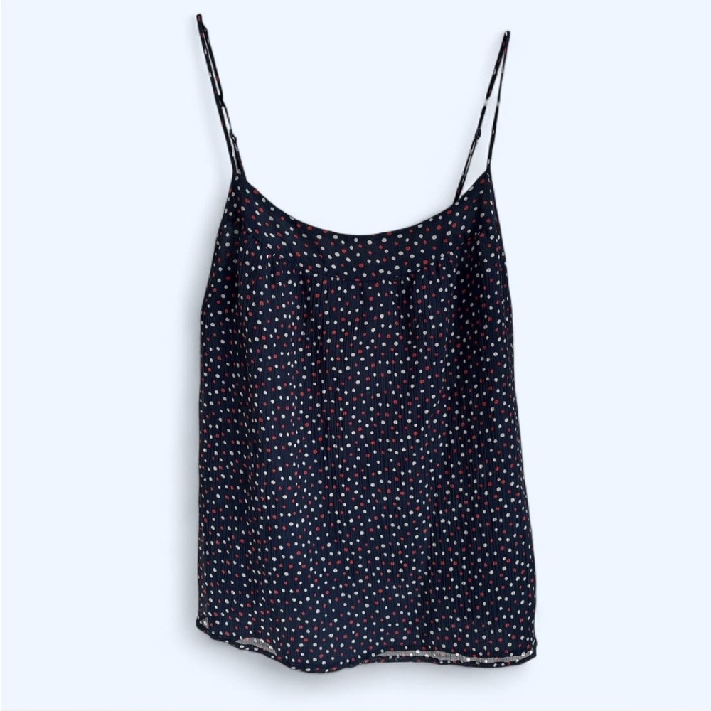 Vineyard Vines Navy and White Polka Dot Camisole